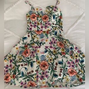 Floral Bow Back Dress